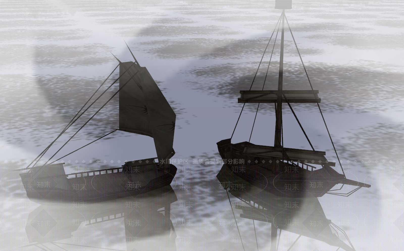 古典风格古代船SU模型下载【ID:659420499】