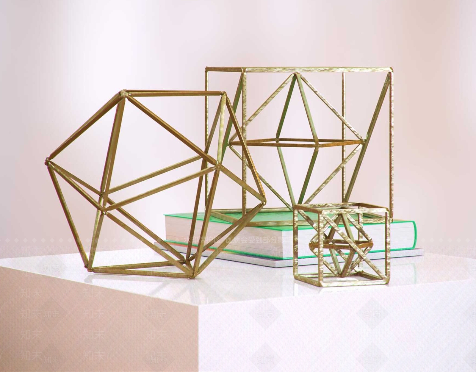 北欧铁艺装饰品3D模型下载【ID:959431173】