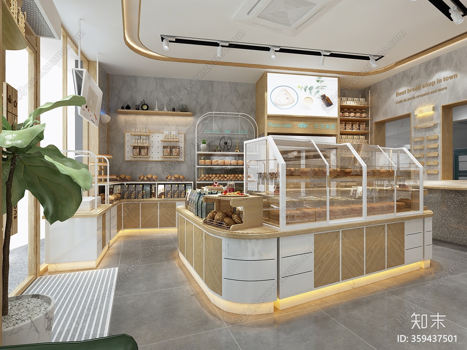 现代蛋糕店3D模型下载【ID:359437501】