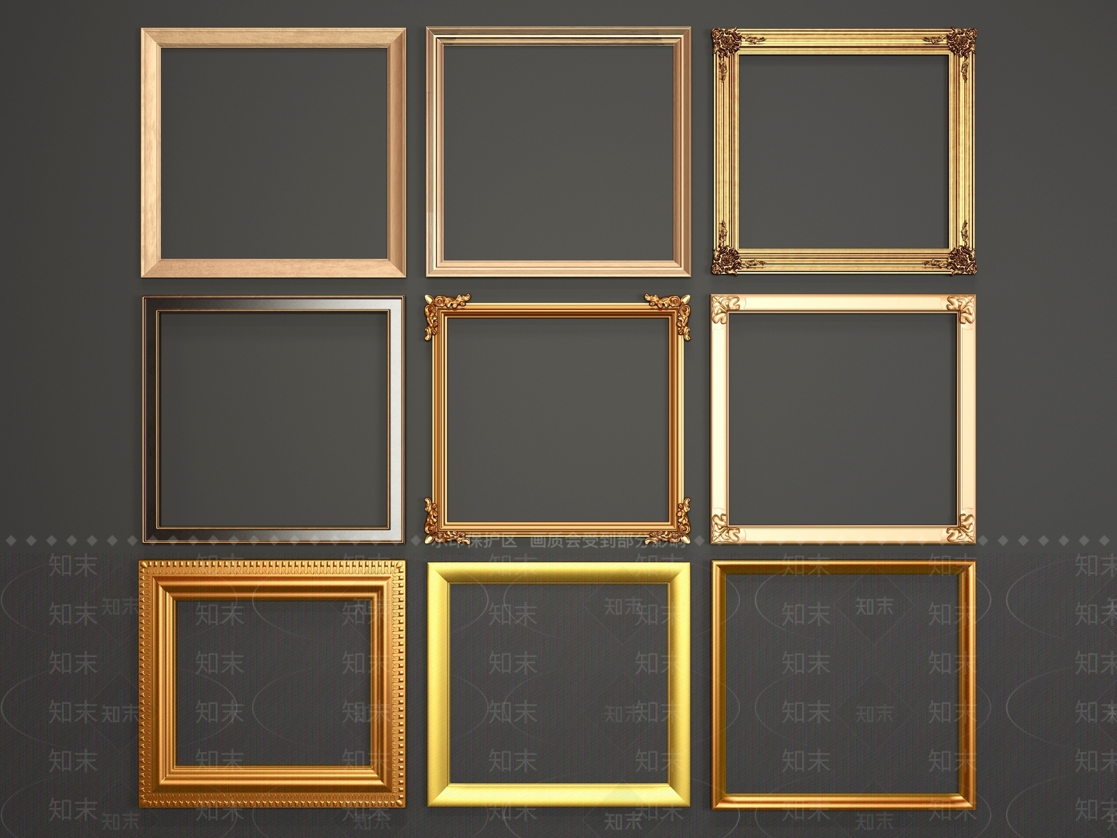 现代风格相框3D模型下载【ID:759451495】