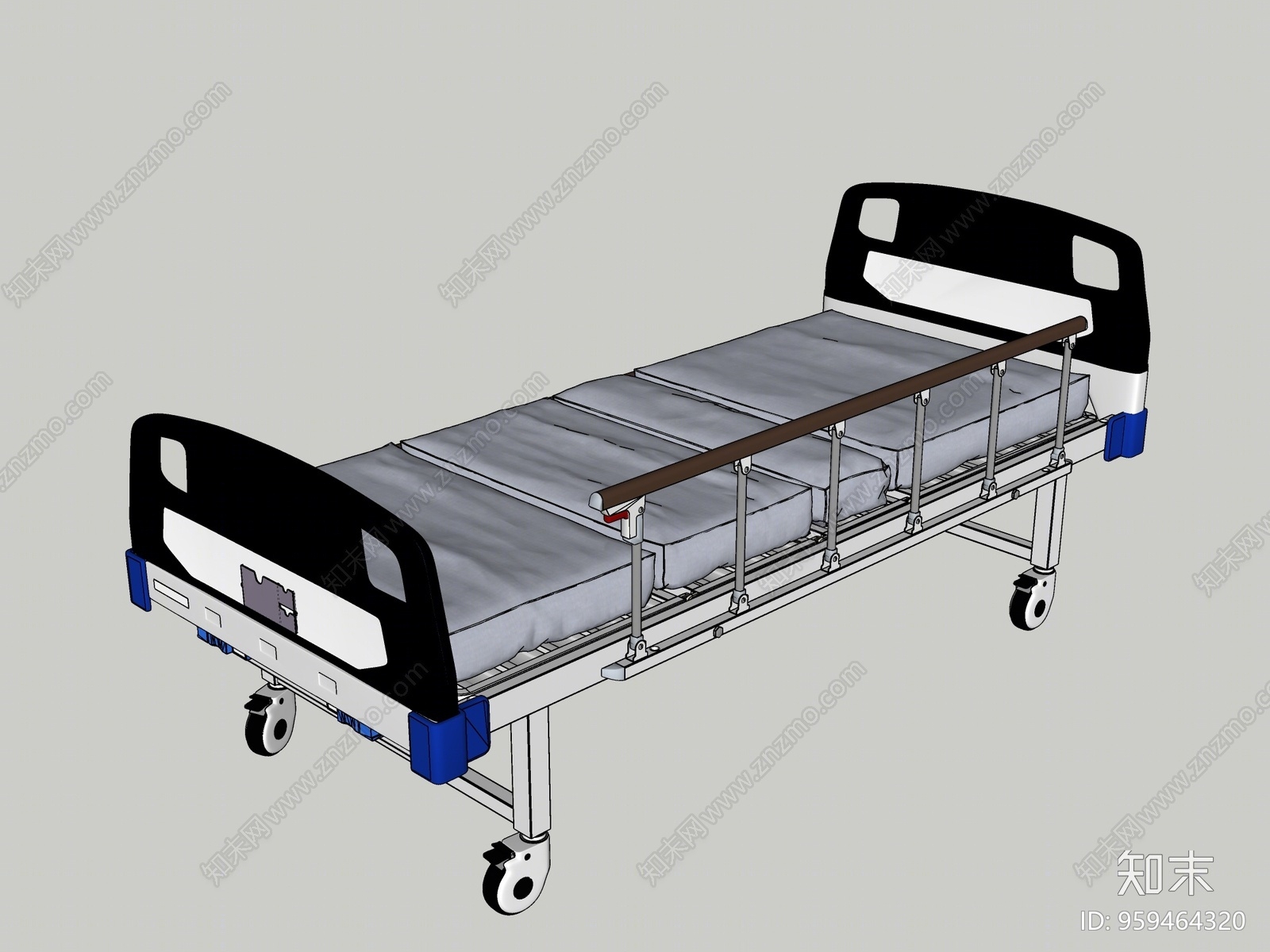 现代风格病床SU模型下载【ID:959464320】