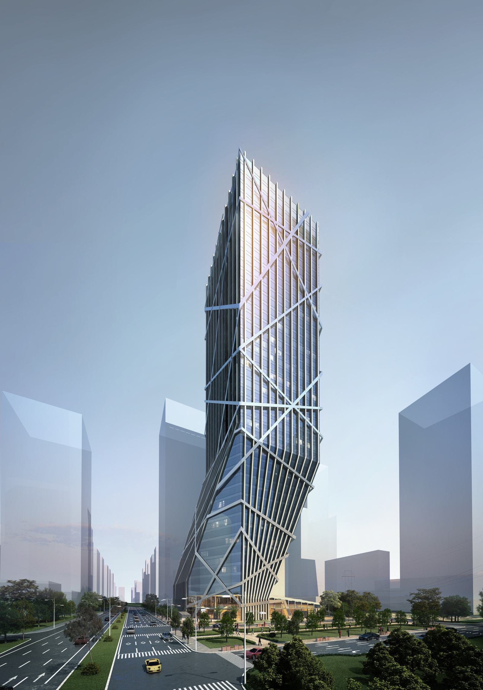 高层办公cad施工图下载【ID:959468918】
