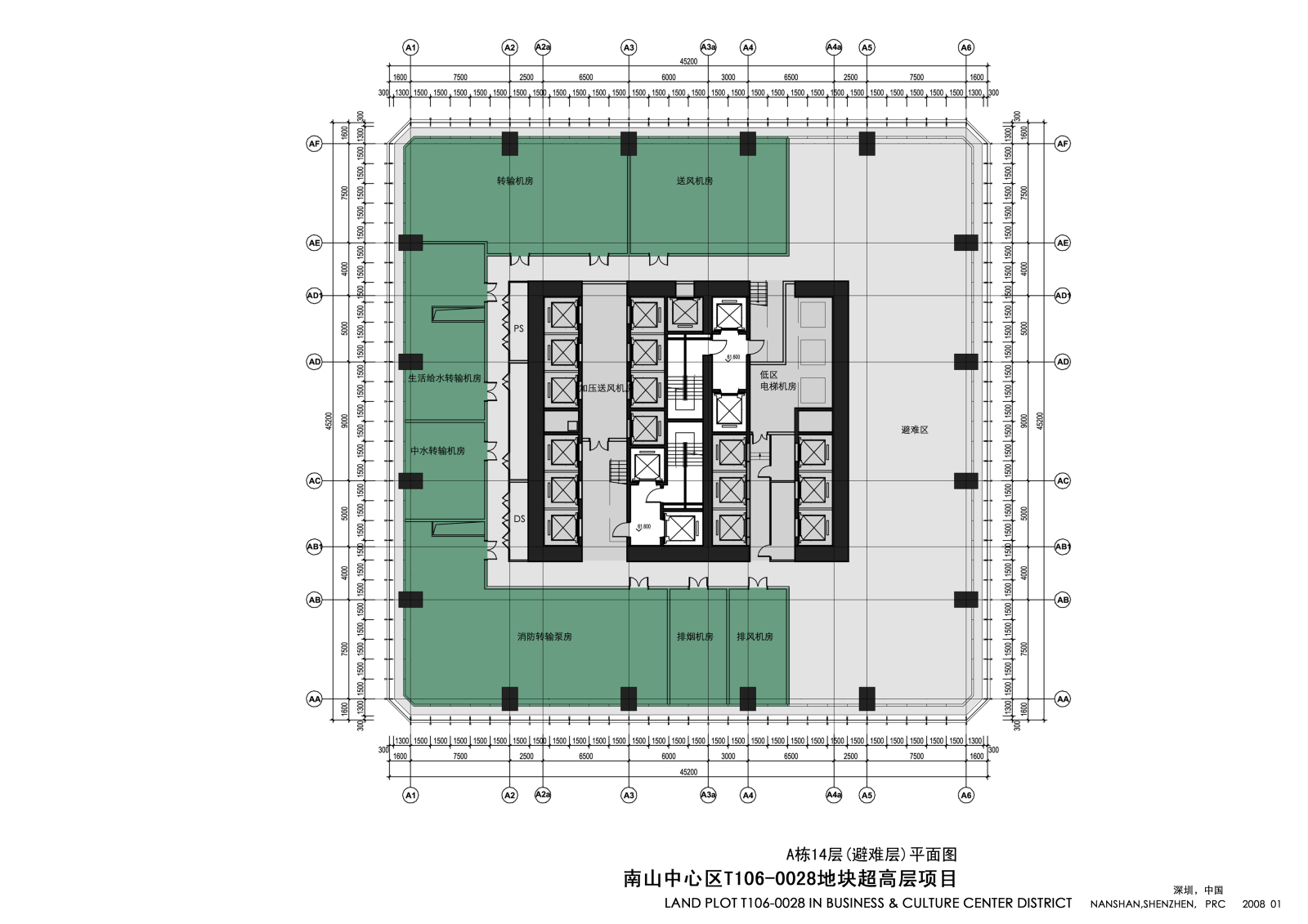 南山中心区超高层cad施工图下载【ID:959471965】