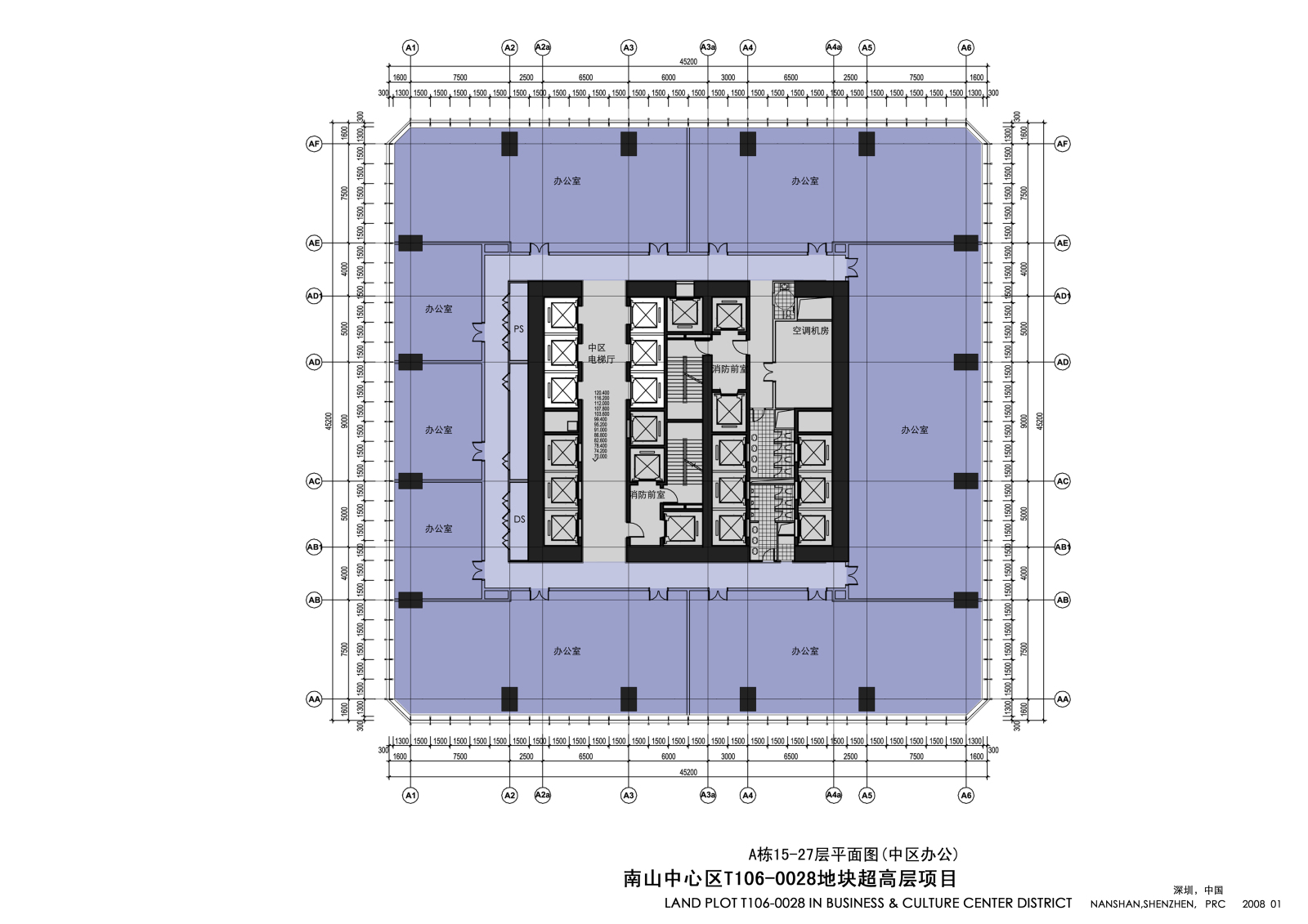 南山中心区超高层cad施工图下载【ID:959471965】