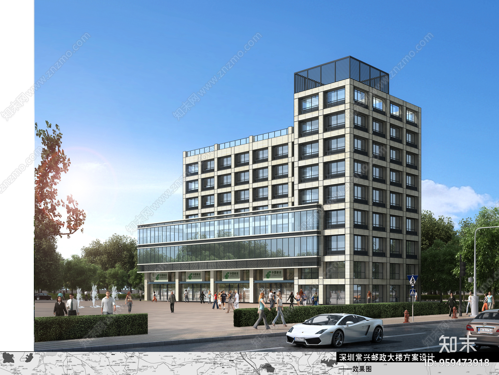 深圳常兴邮政大楼施工图下载【ID:959473918】