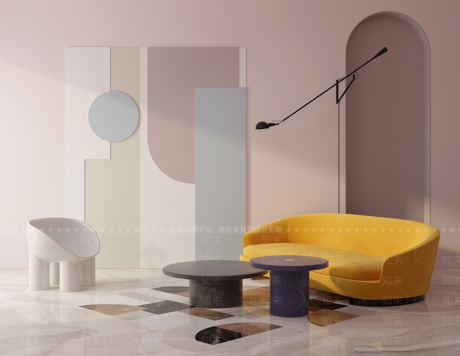 北欧客厅3D模型下载【ID:259538696】