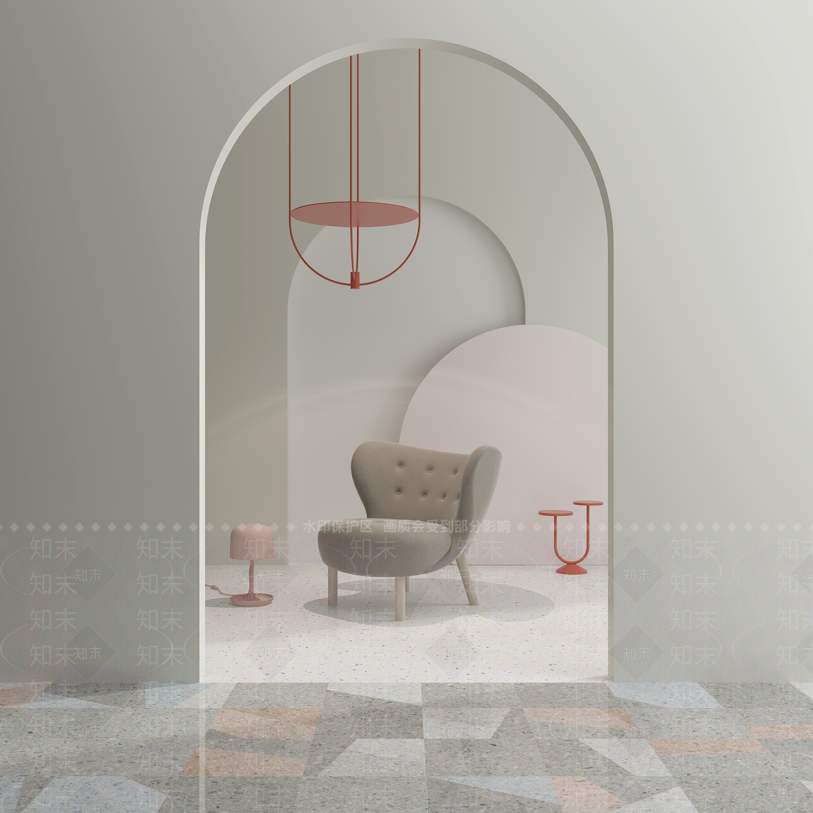 北欧橱窗设计3D模型下载【ID:259544631】