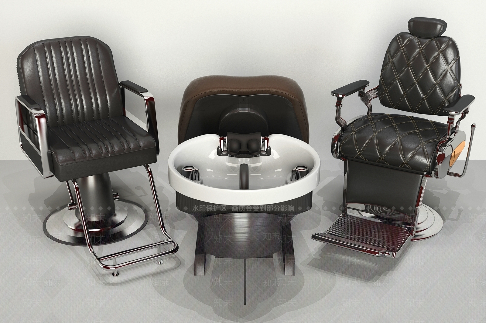 现代风格椅子3D模型下载【ID:959551378】