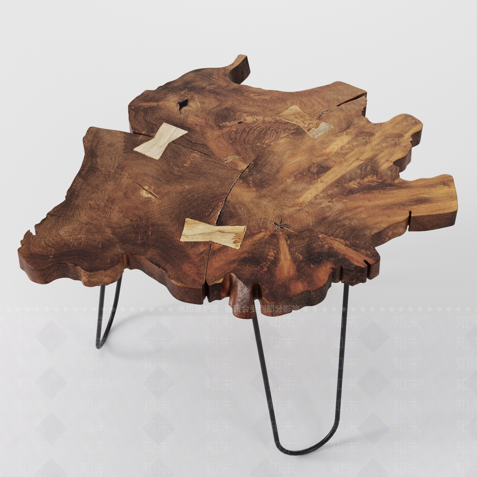 新中式根雕茶几3D模型下载【ID:159554710】