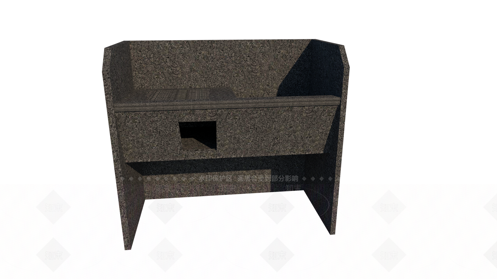 现代花岗岩水槽SU模型下载【ID:759562743】