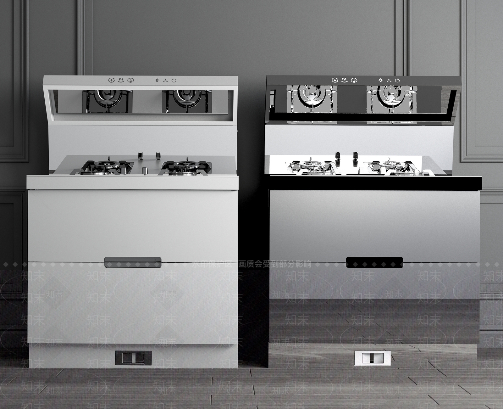 现代厨具3D模型下载【ID:159566502】