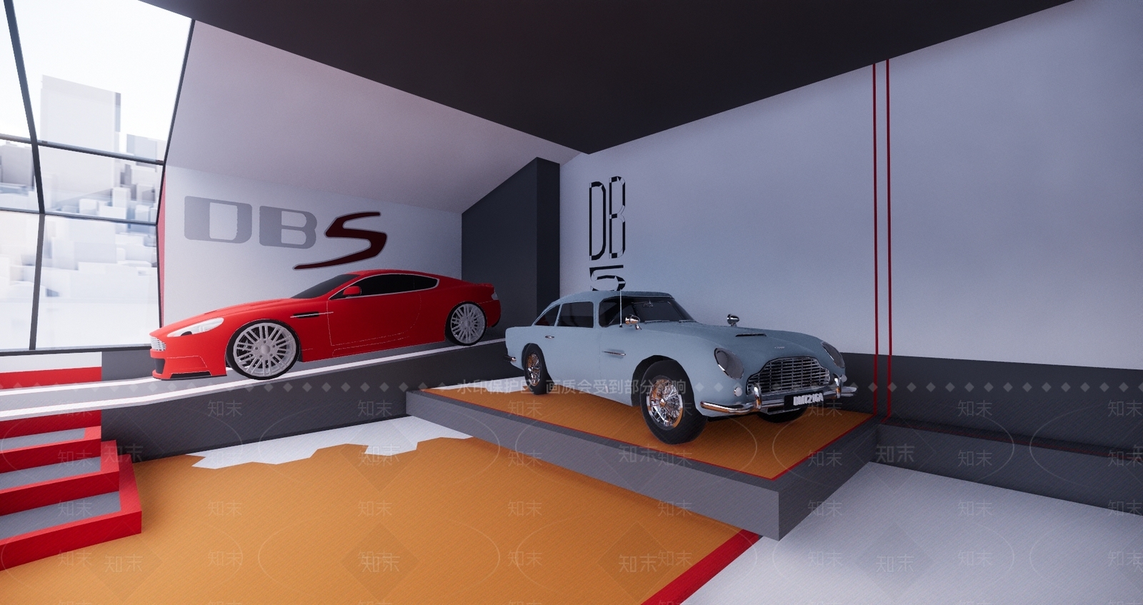 现代风格汽车4S店SU模型下载【ID:959573119】