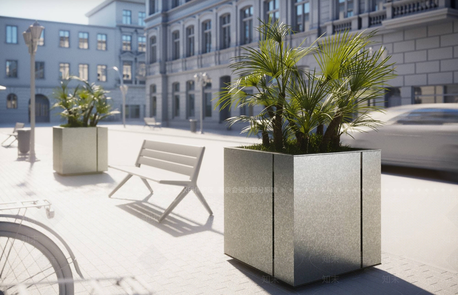 现代花坛3D模型下载【ID:659582199】
