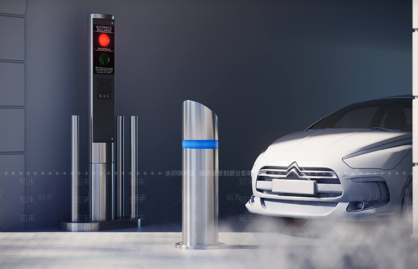 现代摆闸3D模型下载【ID:659587121】