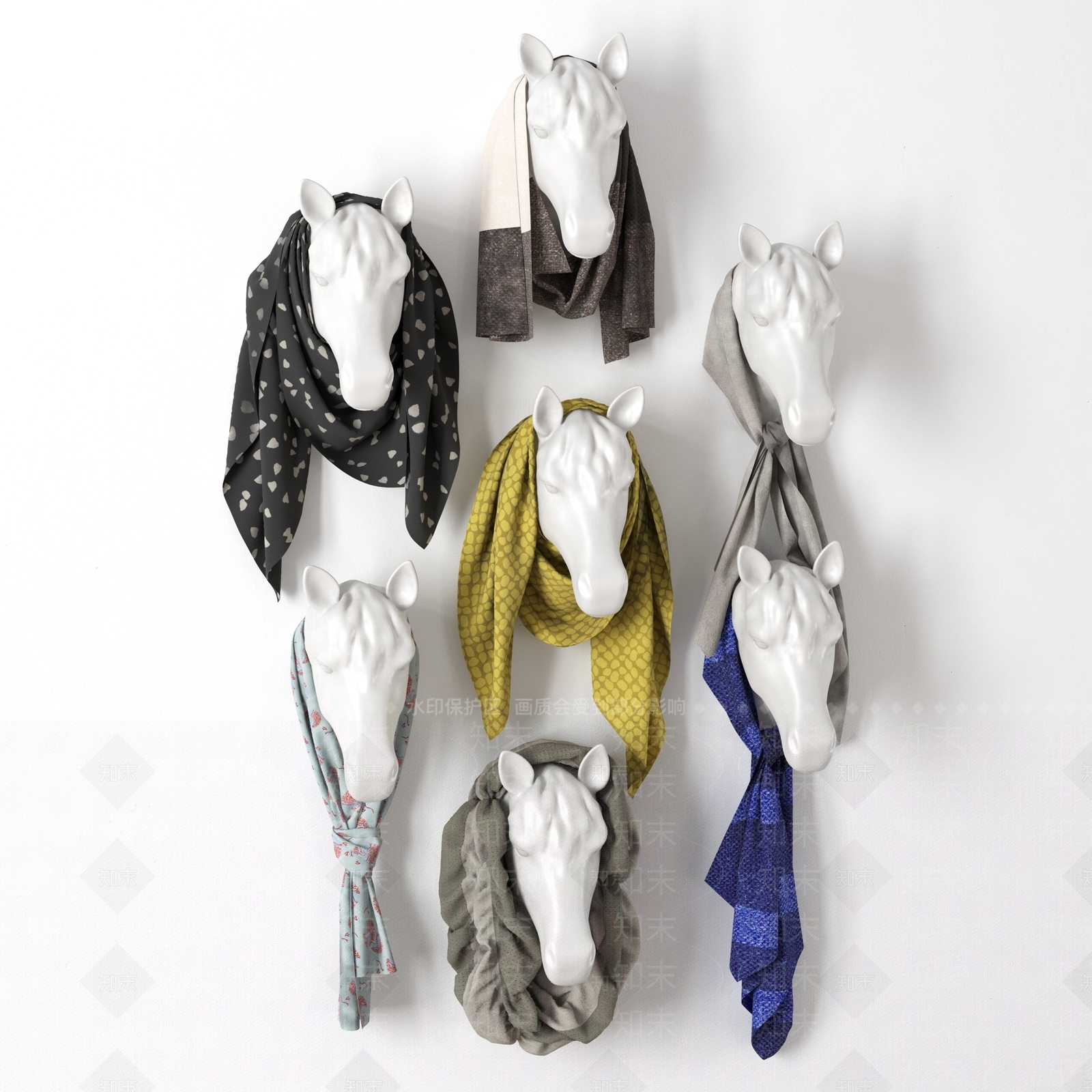 现代展示服装3D模型下载【ID:559588591】