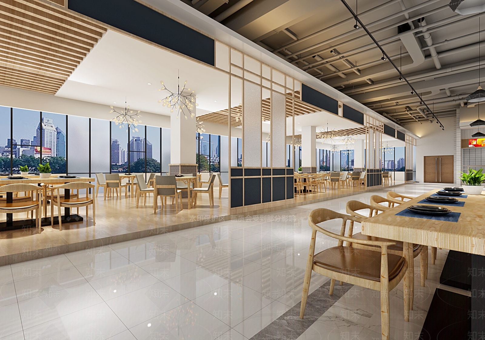 现代餐饮3D模型下载【ID:759598780】
