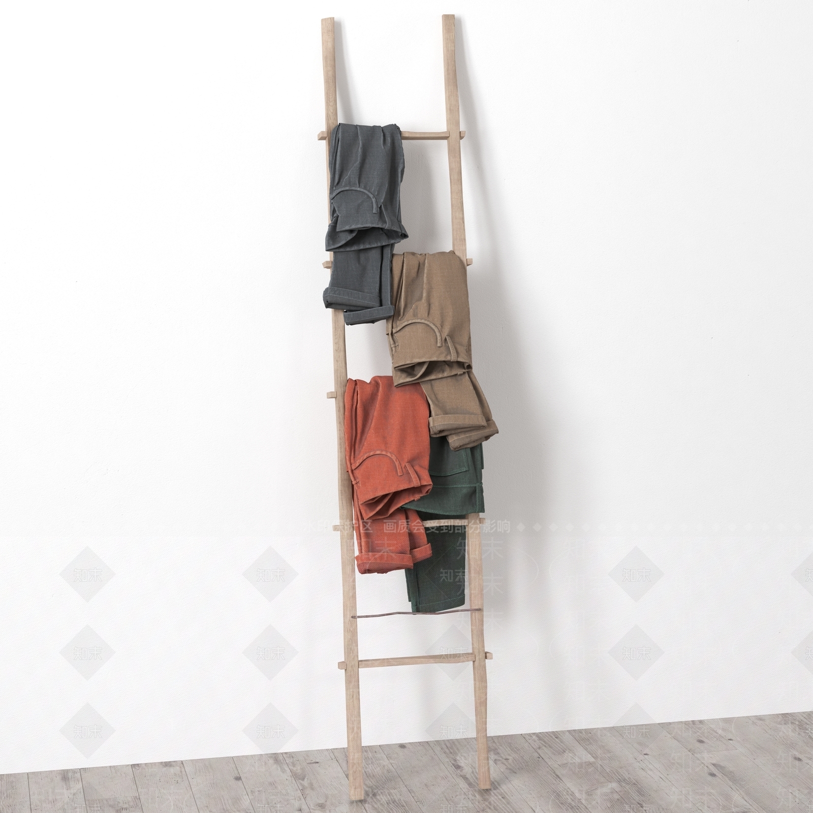 北欧裤子3D模型下载【ID:459608378】