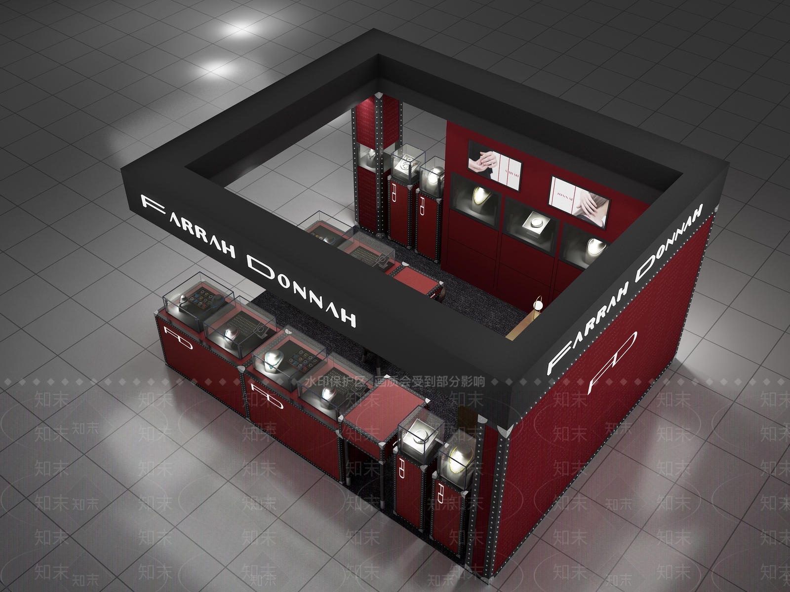 现代珠宝店3D模型下载【ID:559676821】
