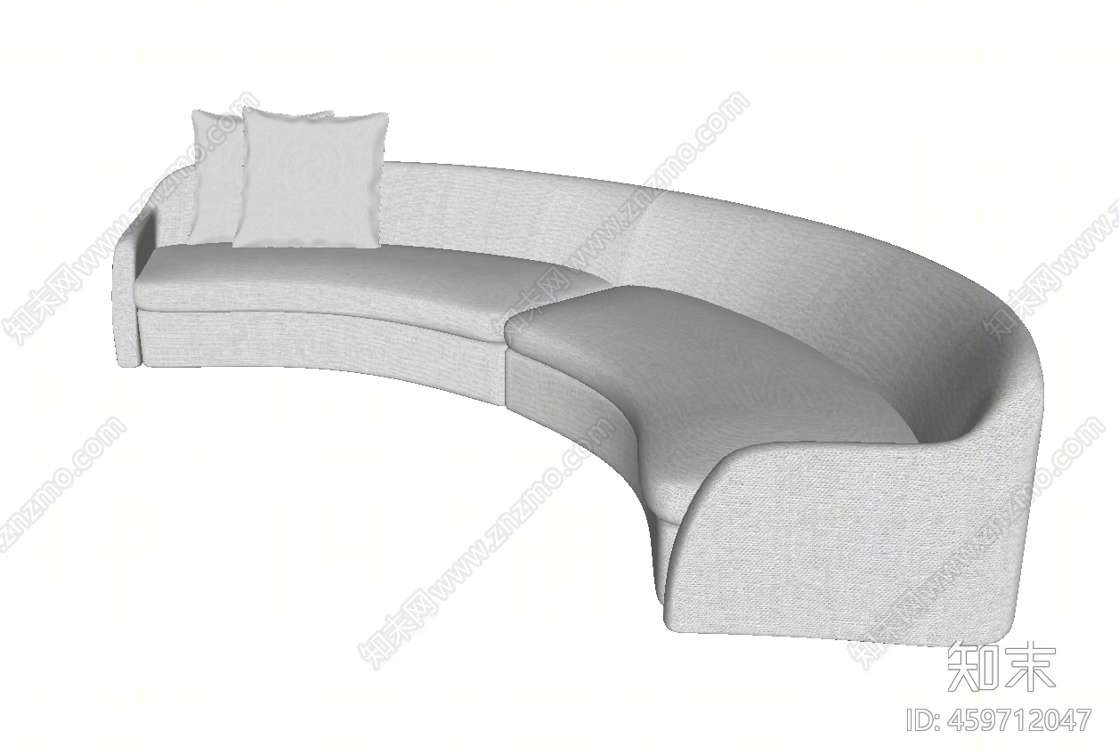 现代风格多人沙发SU模型下载【ID:459712047】