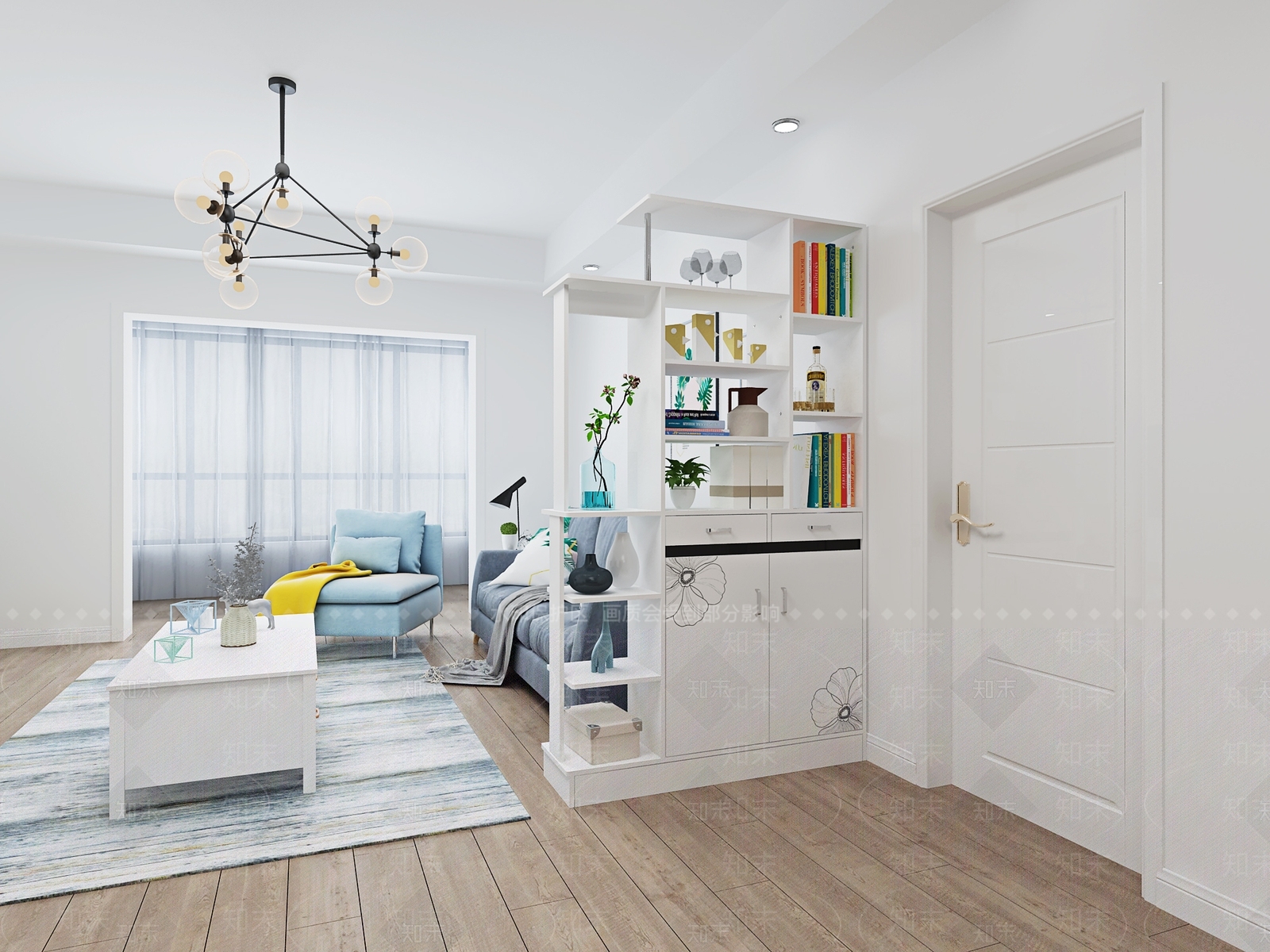 现代玄关酒柜3D模型下载【ID:959719060】