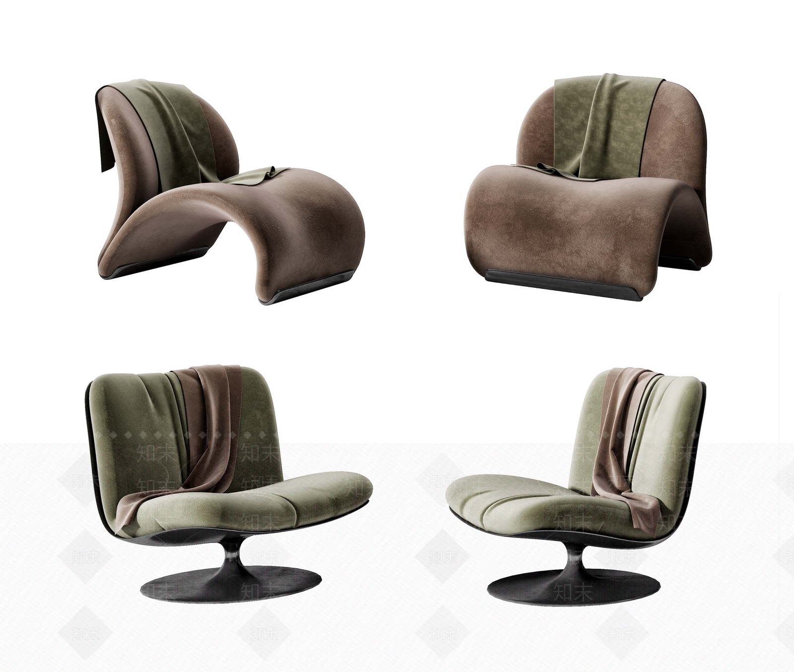 现代休闲椅模型3D模型下载【ID:259738429】