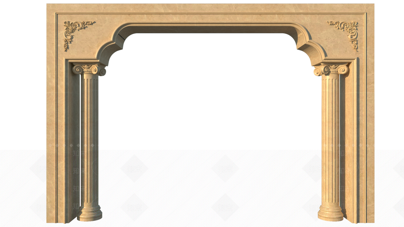 欧式风格门框垭口SU模型下载【ID:659740987】