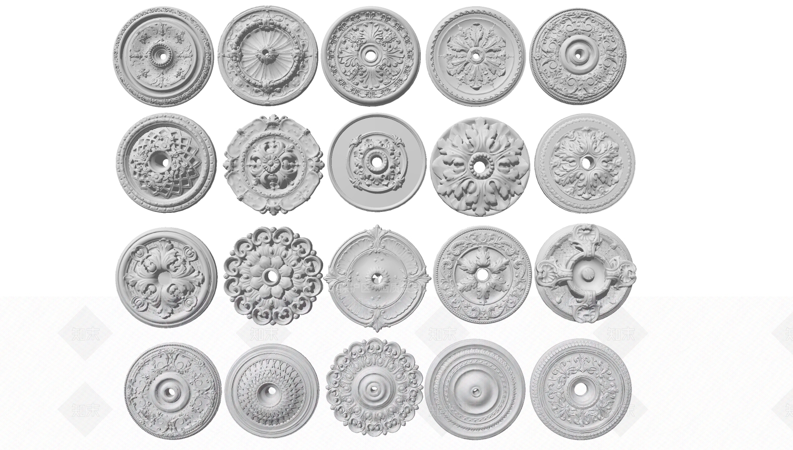 欧式风格浮雕组合SU模型下载【ID:659742681】