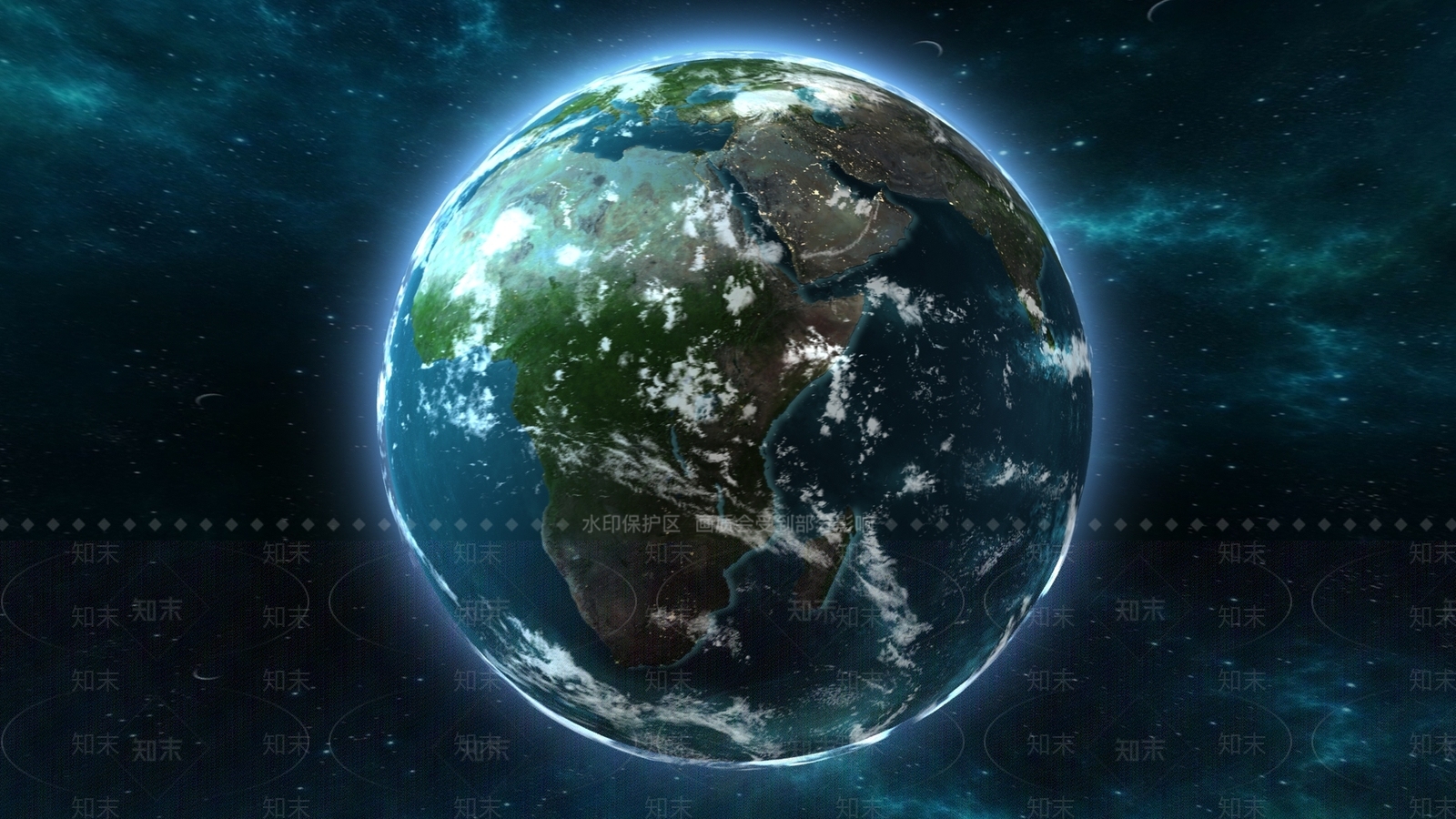 现代太空俯视地球3D模型下载【ID:659745520】