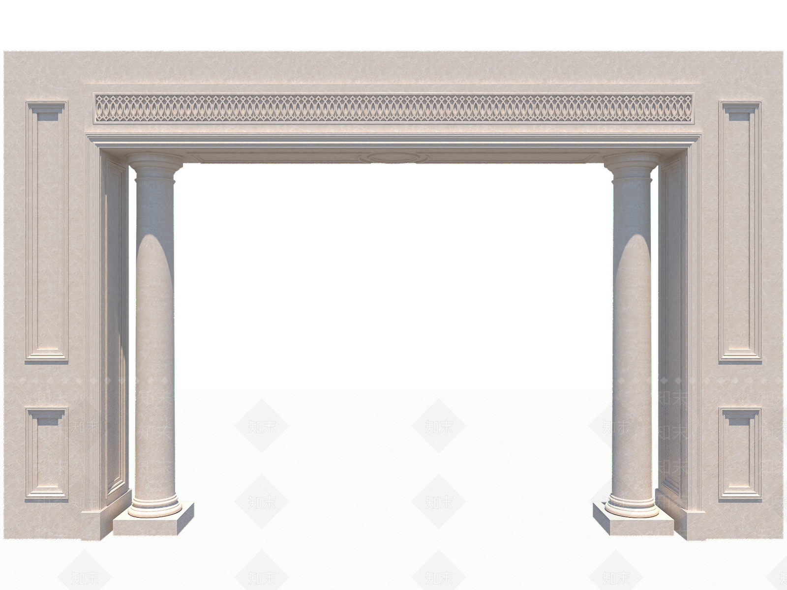 欧式风格门框垭口SU模型下载【ID:659756955】