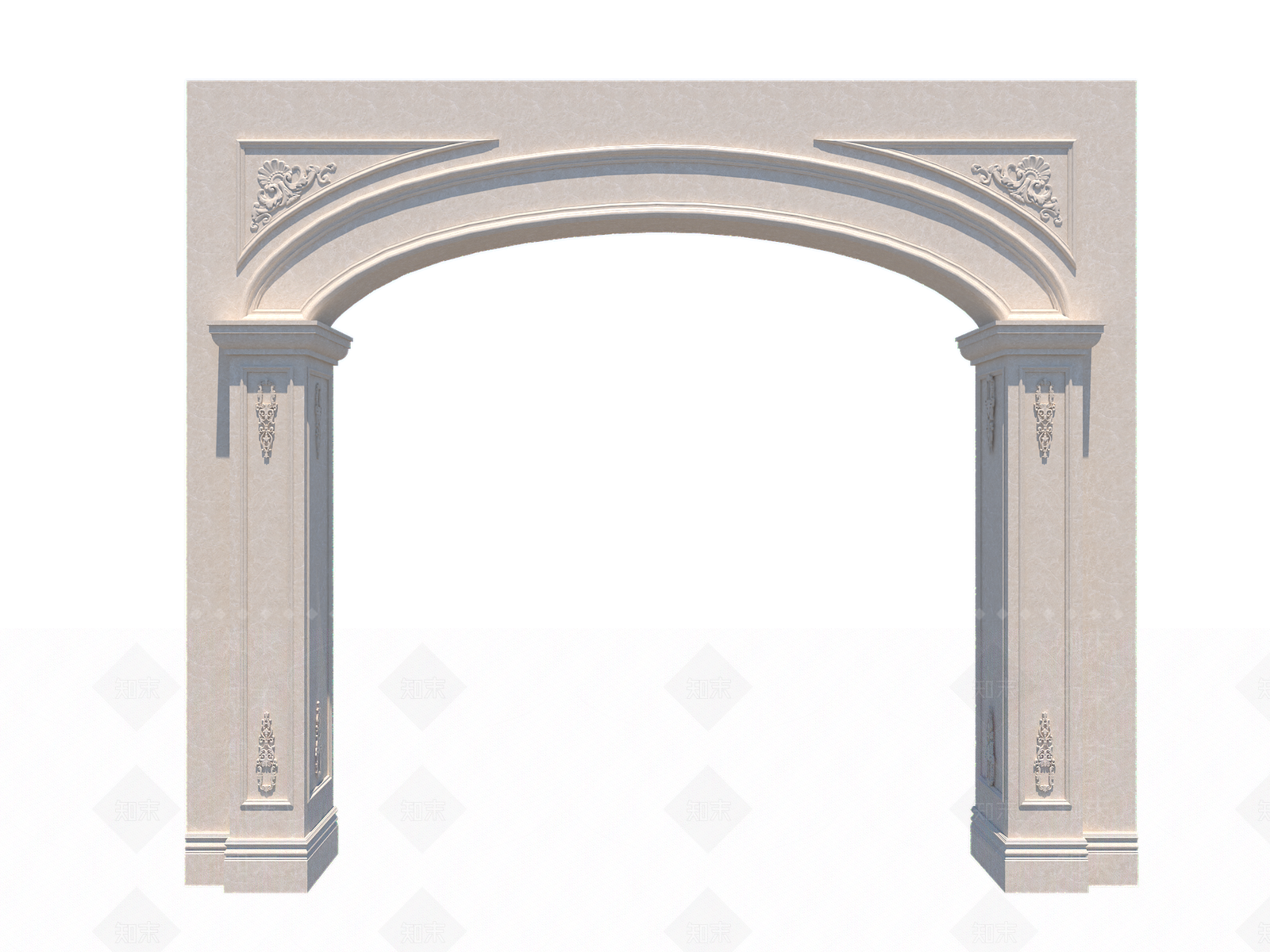 欧式风格门框垭口SU模型下载【ID:659756960】