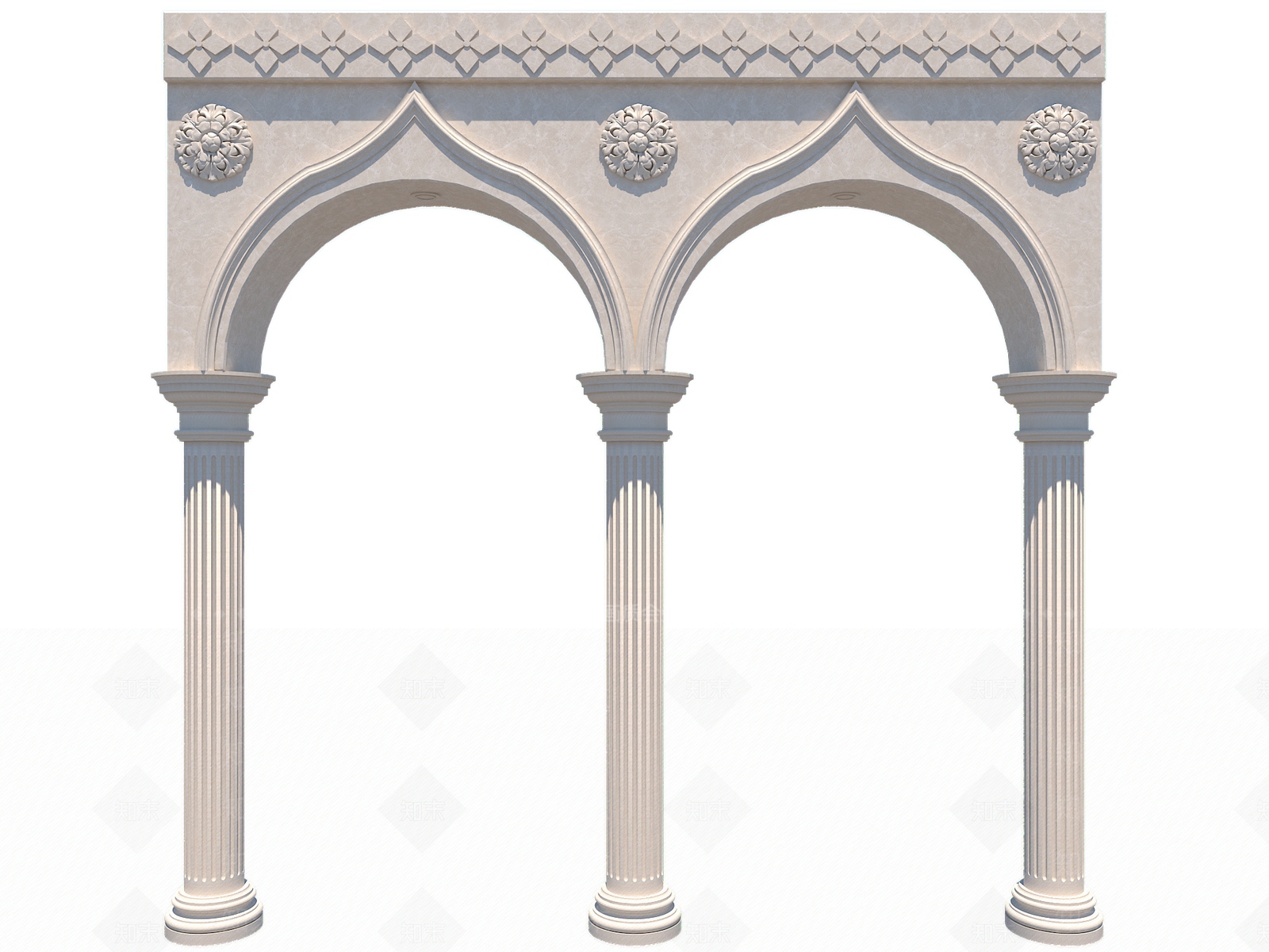 欧式风格门框垭口SU模型下载【ID:659756966】