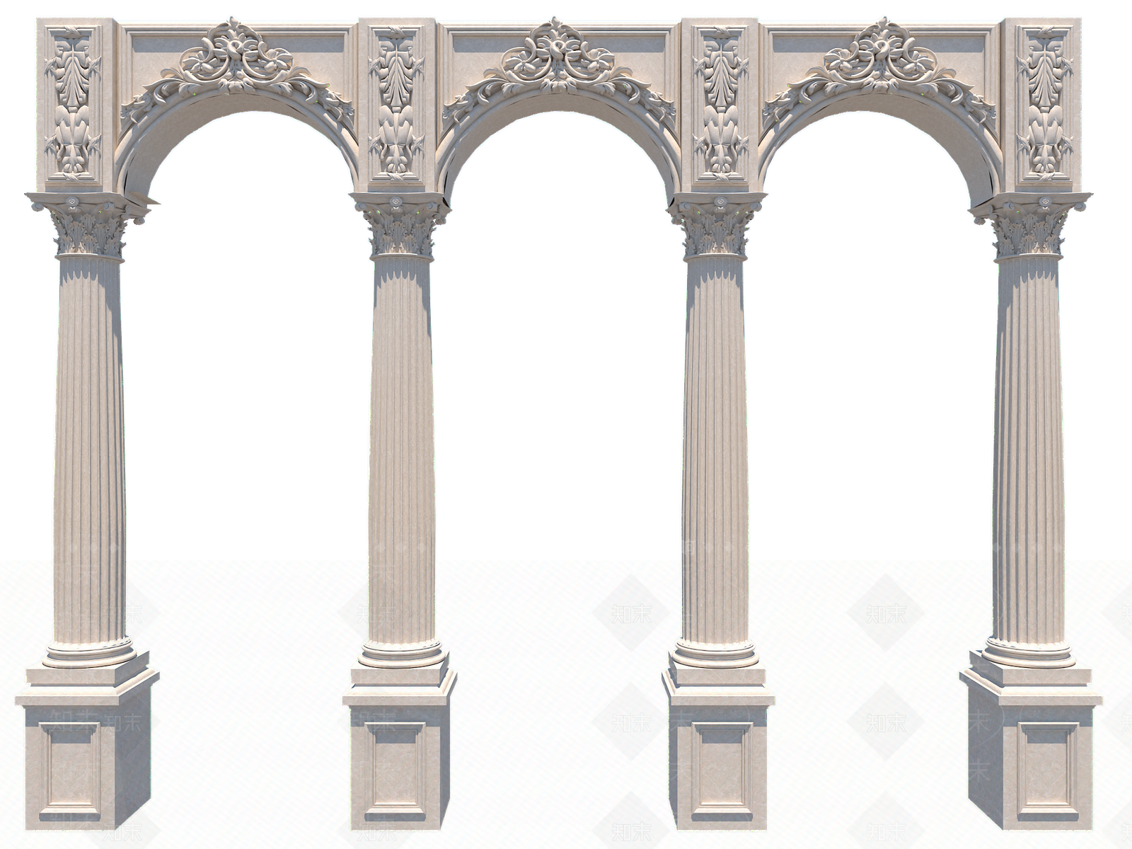 欧式风格门框垭口SU模型下载【ID:659756972】