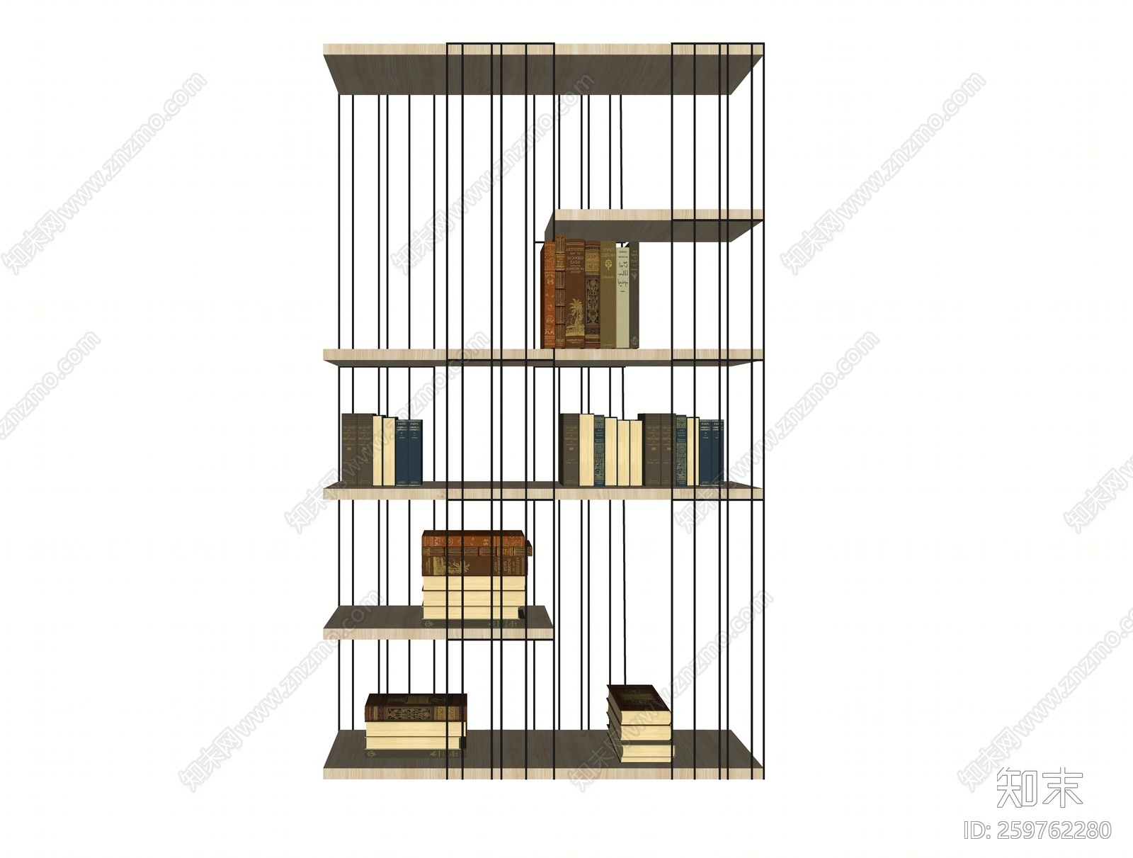 现代风格装饰架SU模型下载【ID:259762280】