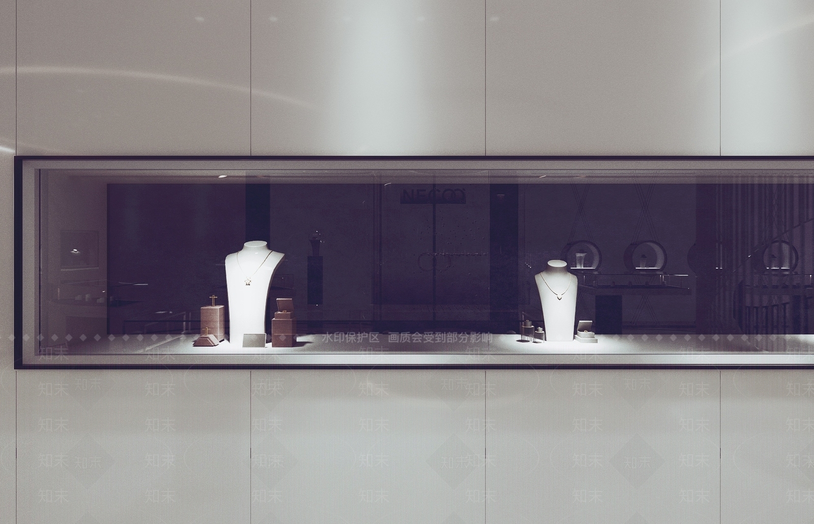 现代珠宝柜3D模型下载【ID:159794733】