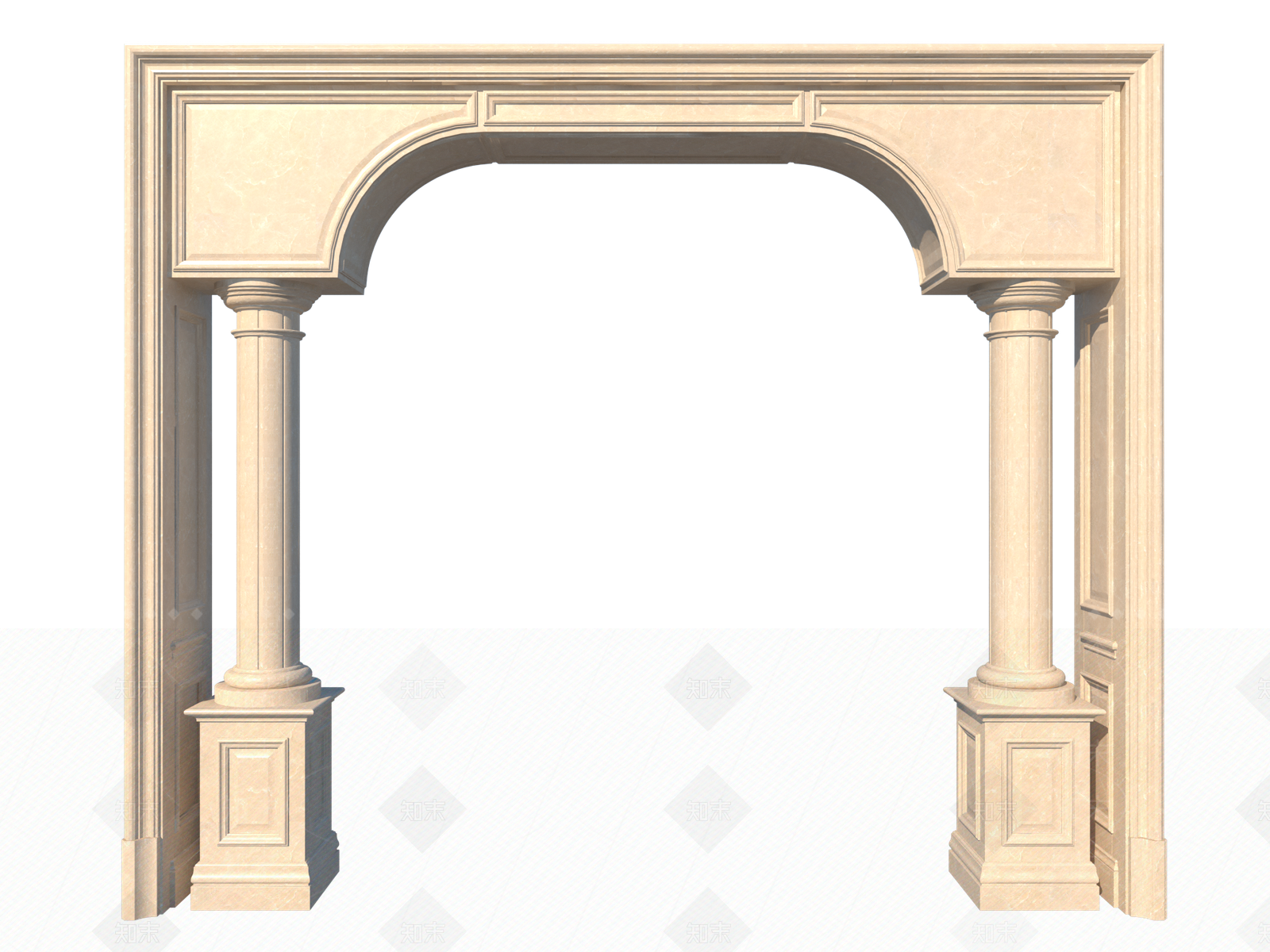 欧式风格门框SU模型下载【ID:659801984】