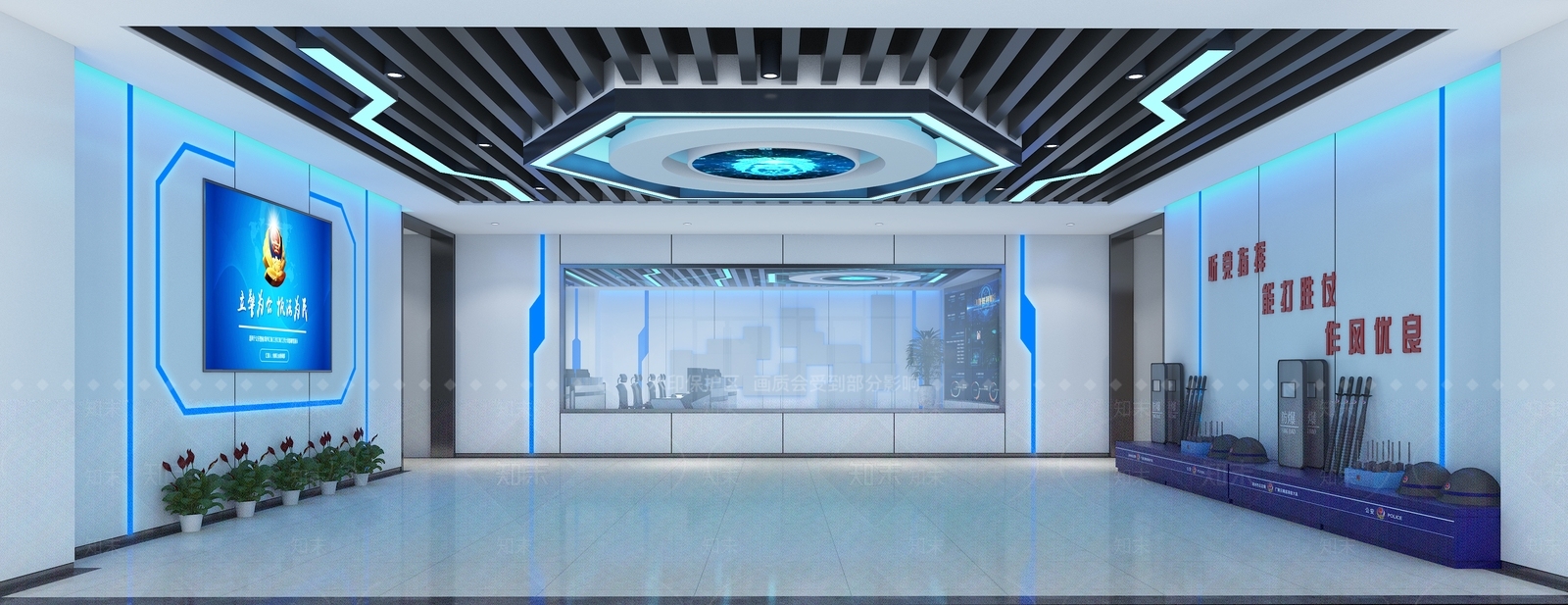 现代应急指挥中心3D模型下载【ID:559813798】
