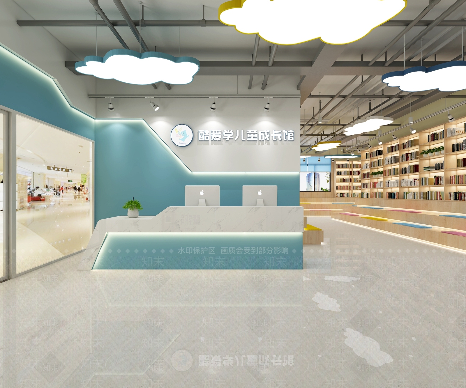 现代儿童书店3D模型下载【ID:959857796】
