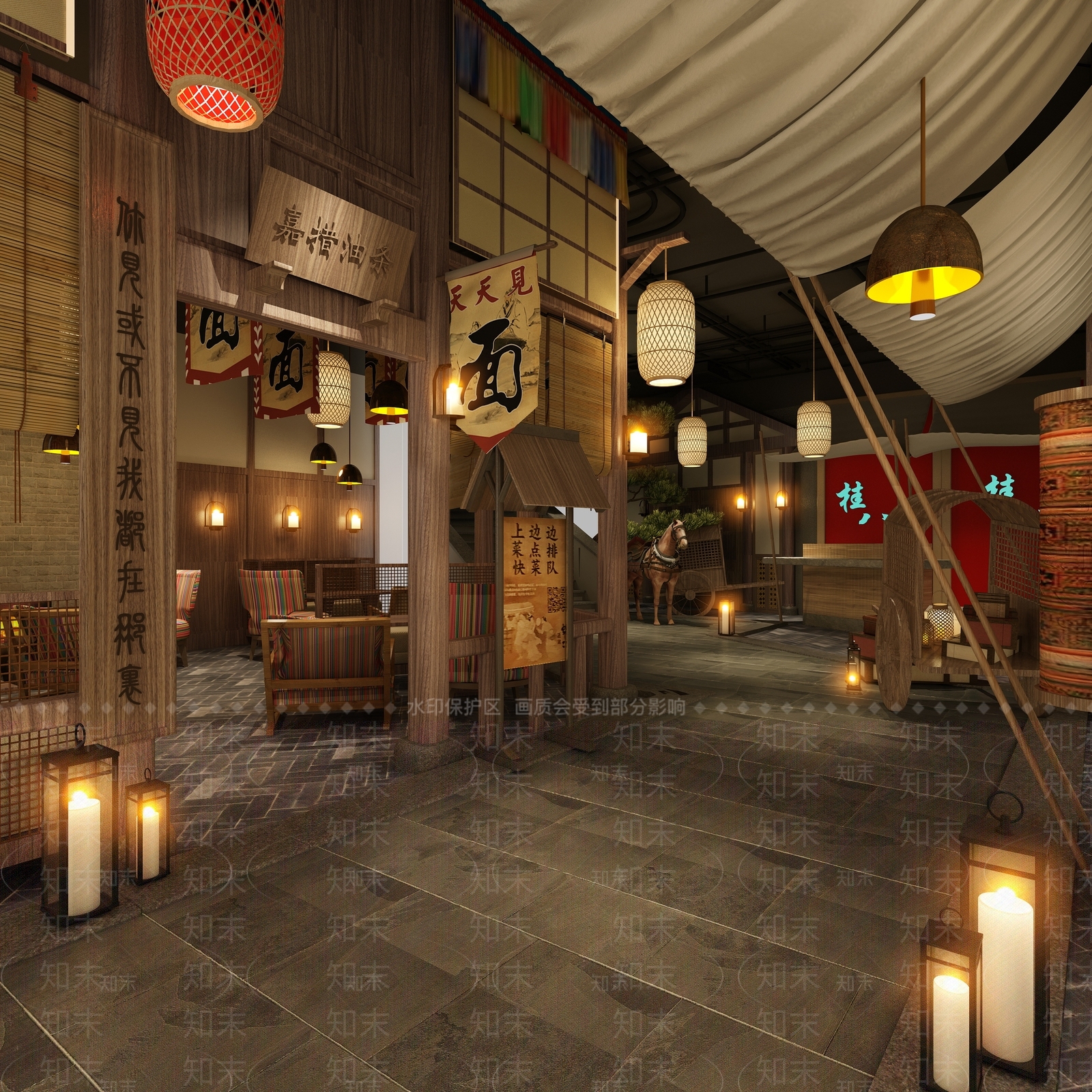 中式书吧3D模型下载【ID:259860713】