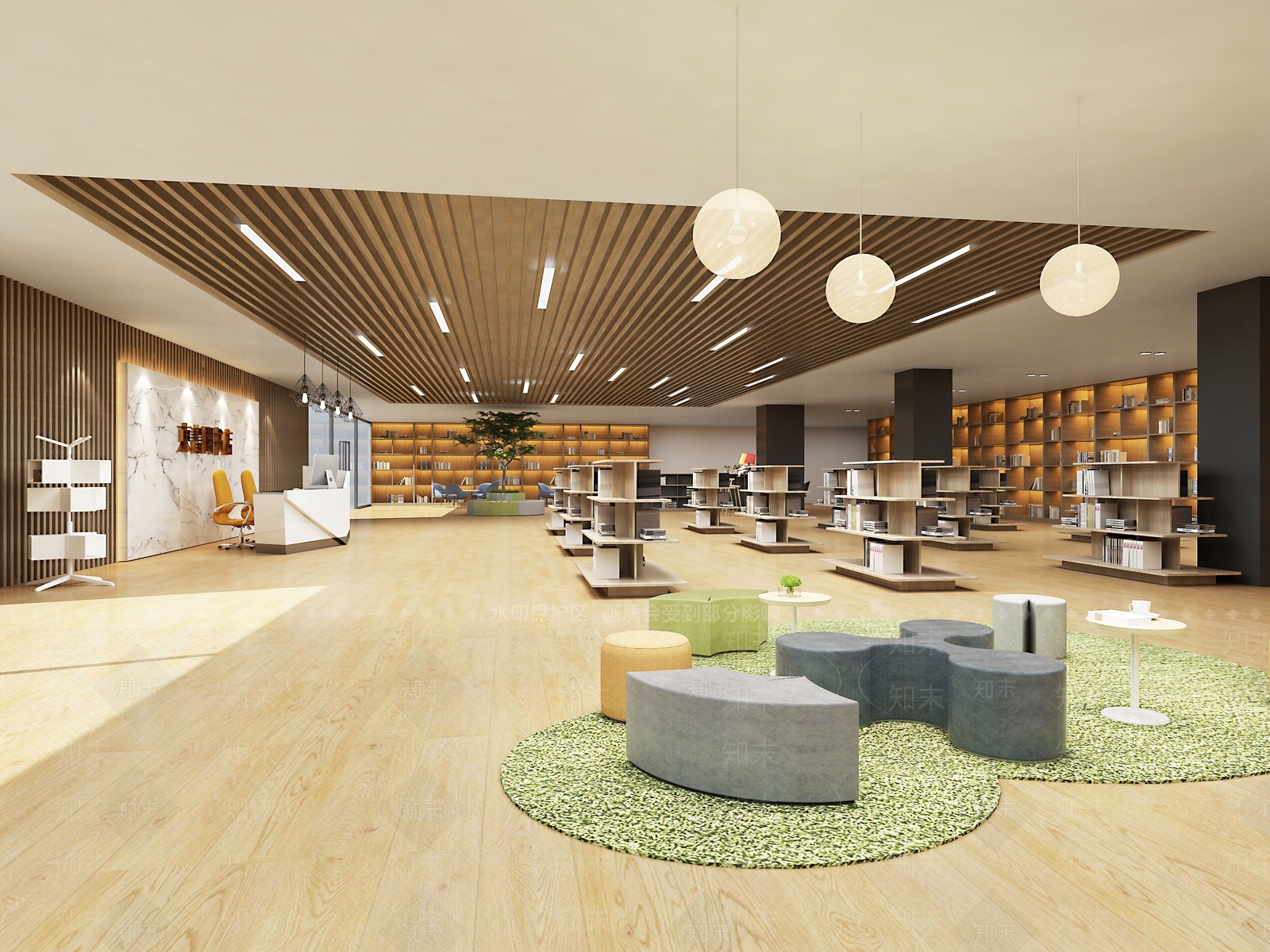 现代书店3D模型下载【ID:259972723】