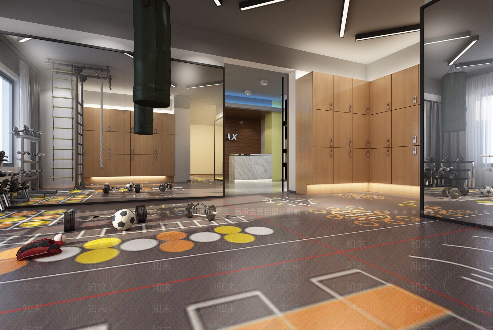 现代健身房3D模型下载【ID:959973689】