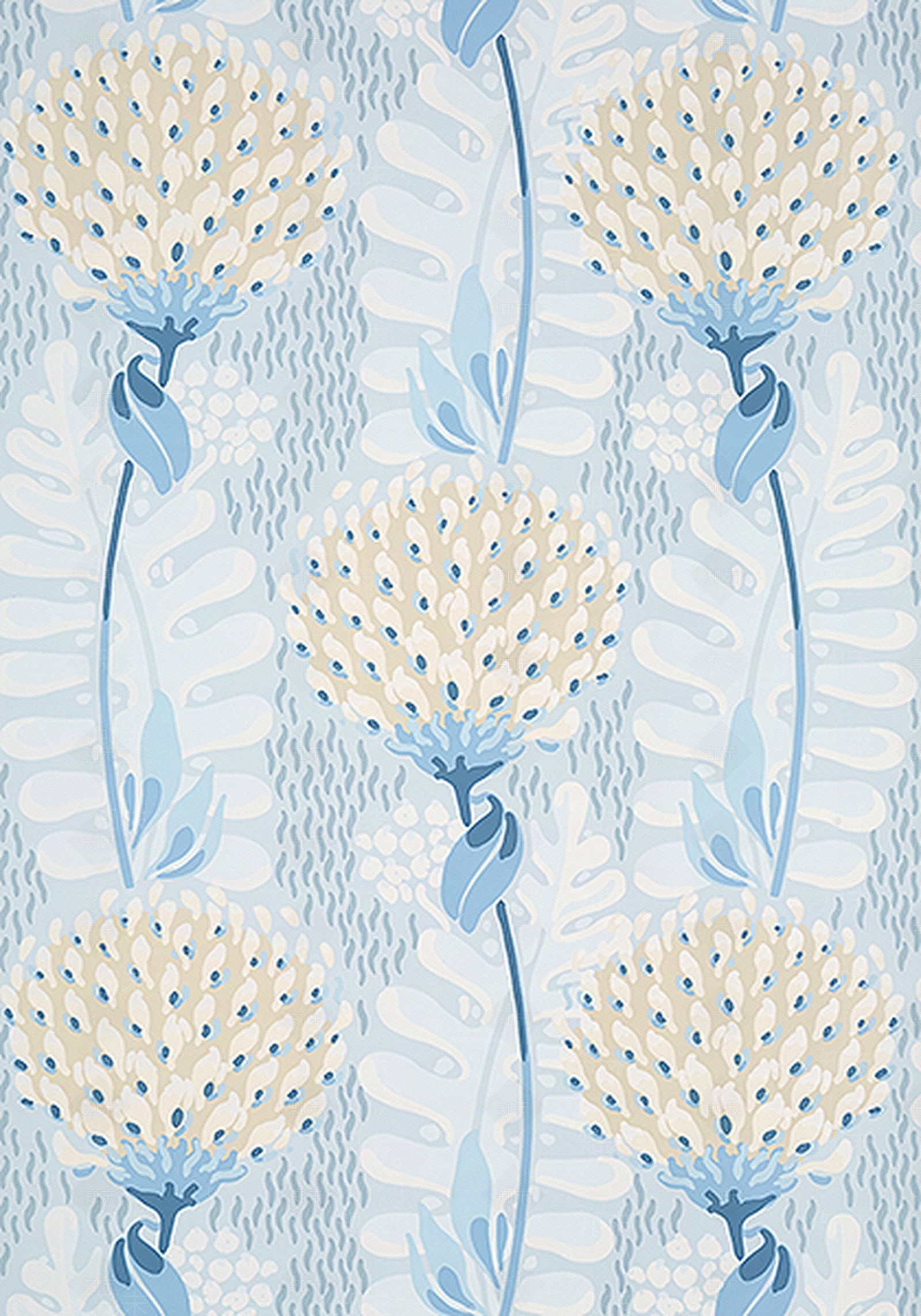 清新小花壁纸贴图下载【ID:859993883】