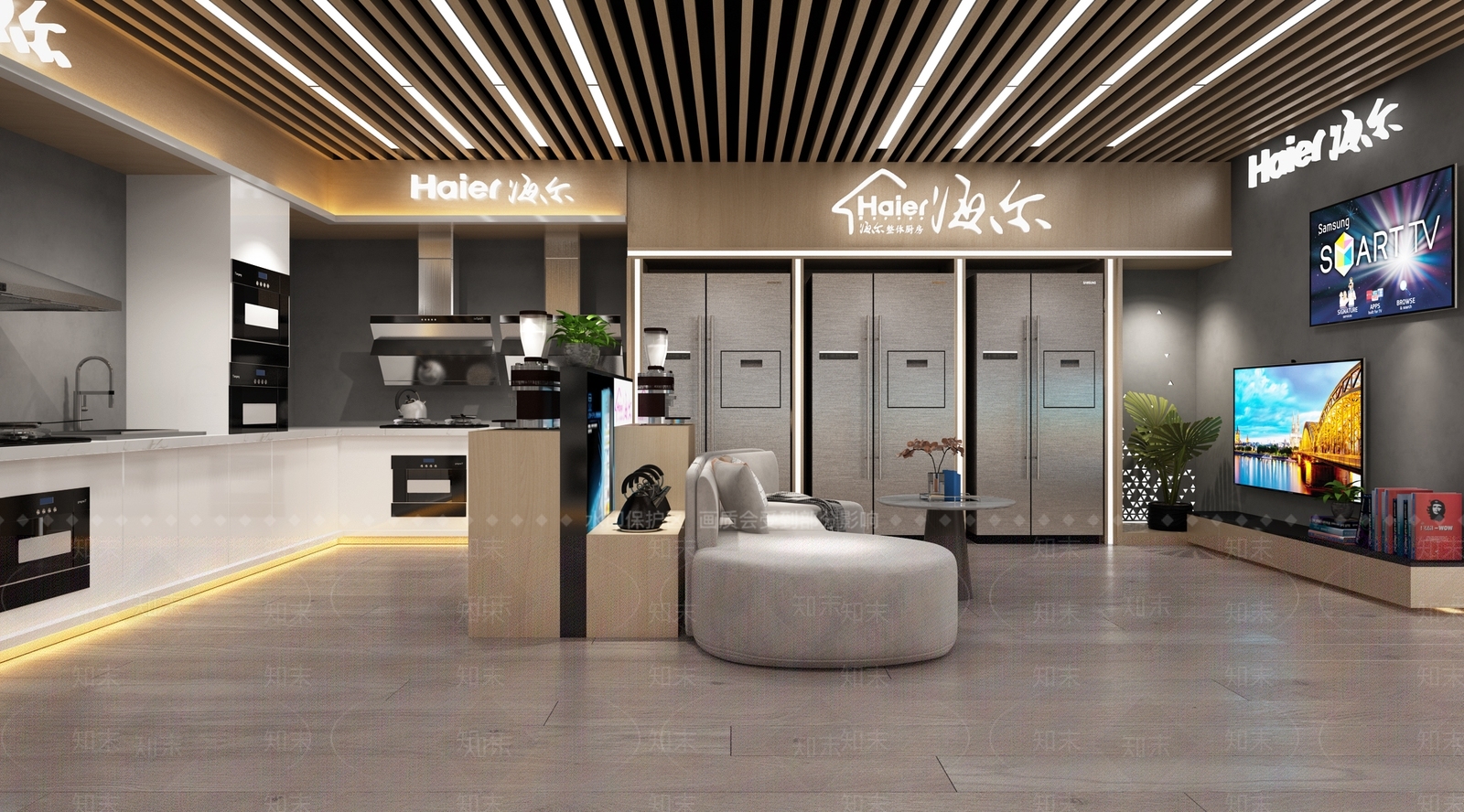 现代海尔冰箱3D模型下载【ID:159996231】