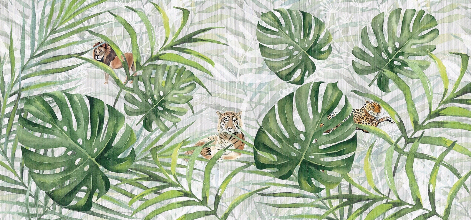 绿植和小老虎壁纸贴图下载【ID:860005881】