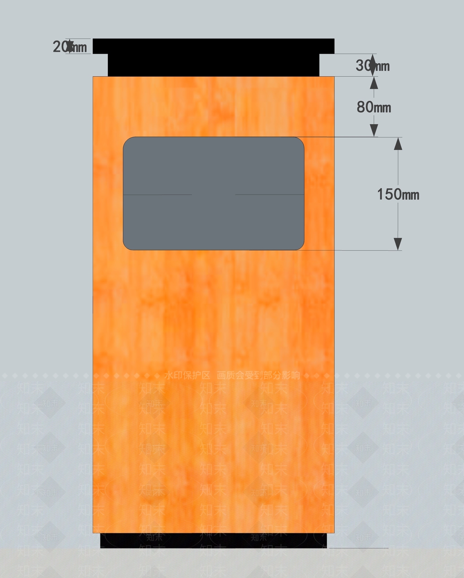 现代风格垃圾桶SU模型下载【ID:360010056】
