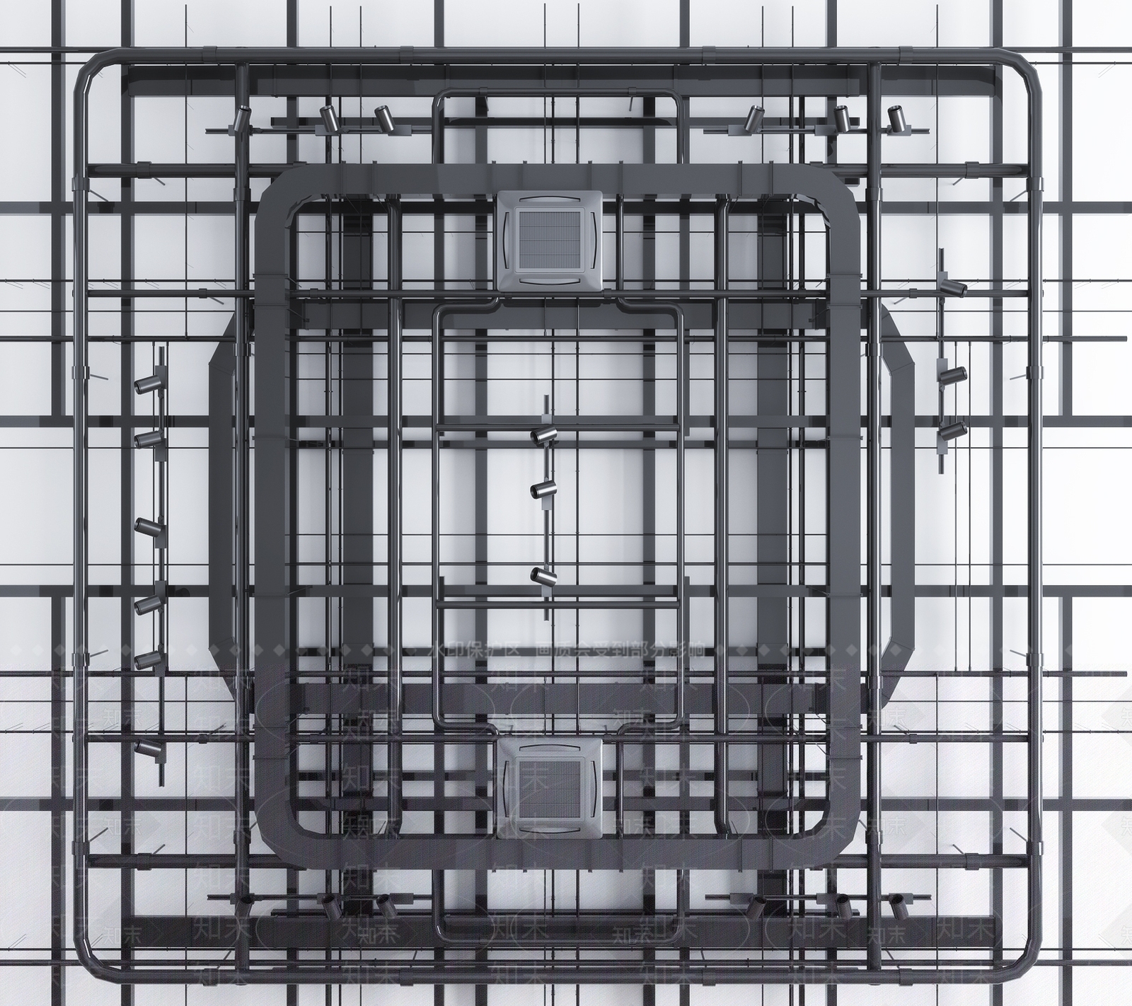 工业风水管3D模型下载【ID:960025424】