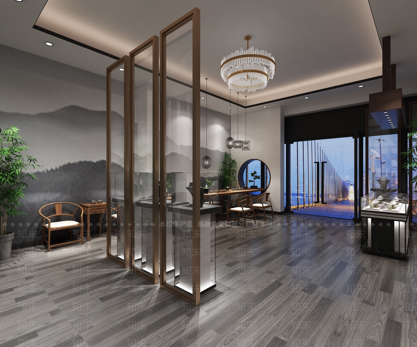 新中式珠宝店3D模型下载【ID:560104838】
