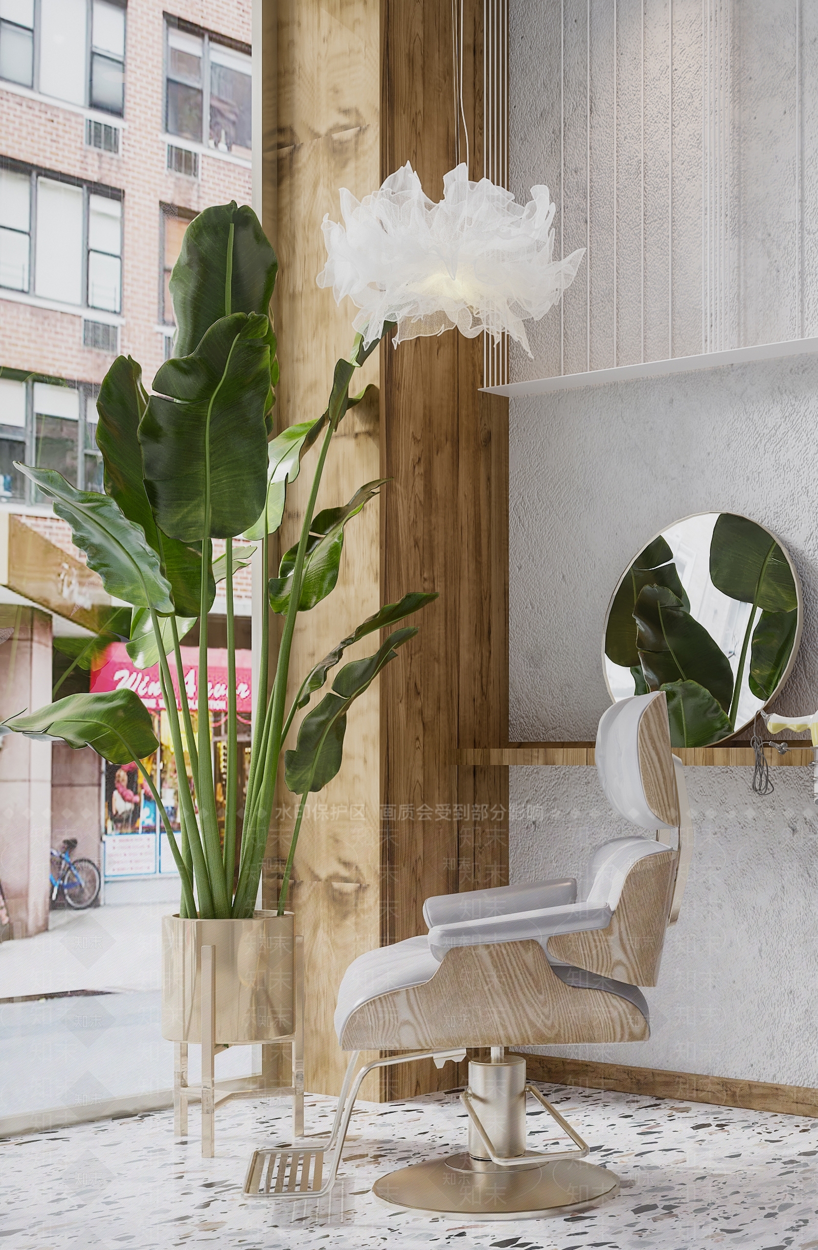 现代轻奢理发店3D模型下载【ID:960174709】
