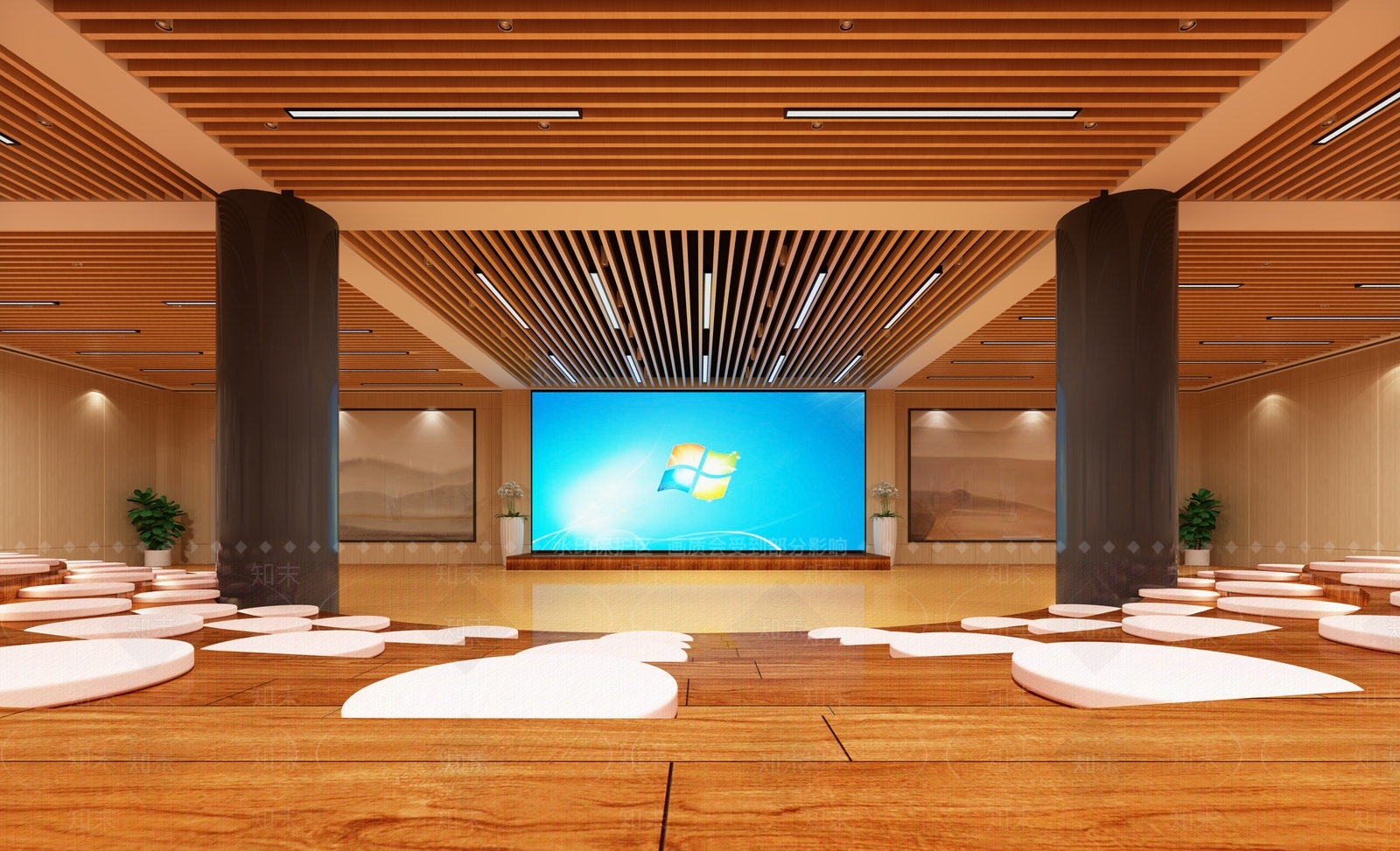 现代活动室3D模型下载【ID:960182950】