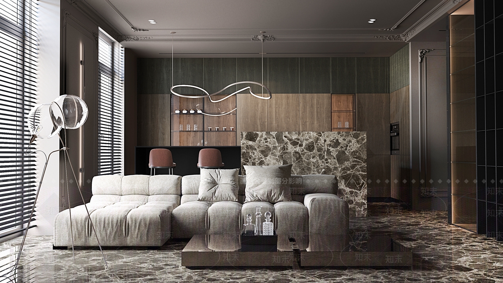 现代装饰品3D模型下载【ID:860235383】