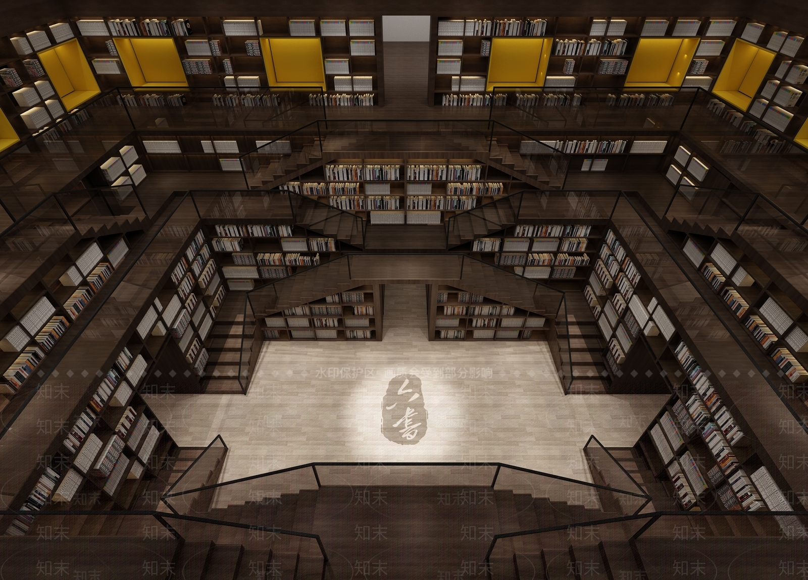 现代书吧3D模型下载【ID:260250756】